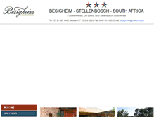 Tablet Screenshot of besigheim.co.za